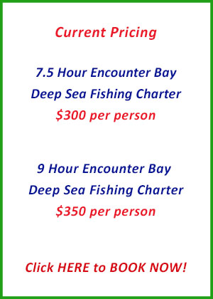 Go Get Em Fishing Charters Adelaide Pricing